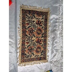 Vintage Arabic Hand Woven Table Decor 15" X 9" Shows Staining From AGE